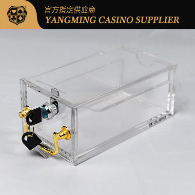 8 Paare des tragbaren Bakkarat-Texas Casino Card Box 10mm Thicknss