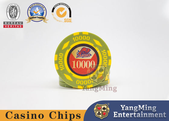 Ton-Pokerchip 12g Casino Tisch Texas Tisch Club Spiel Glücksspiel Chip Set UV-Fälschungsschutz