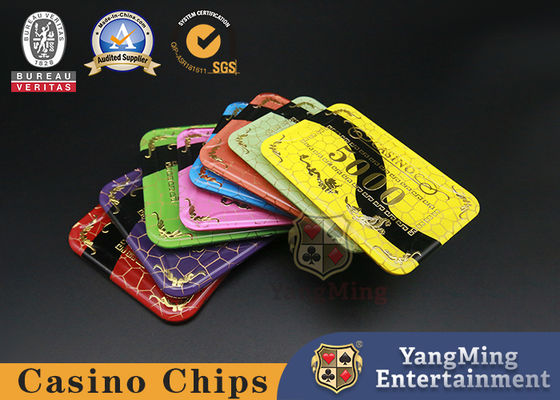 Casino Poker Chips Zwei-Schicht-Acryl Drachen- und Phönix-Stempelcode Baccarat Glücksspiel Freizeit- und Unterhaltungsspiele