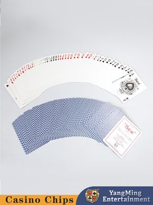 Rot und Blau Bienenrückenmuster 310 Gramm Papiermasse Hochbeständigkeit Magnetbox-Abdeckung + eingebaute feuchtigkeitsdichte Schwamm zum Schutz von Spielkarten vor Feuchtigkeit Farbboxverpackung