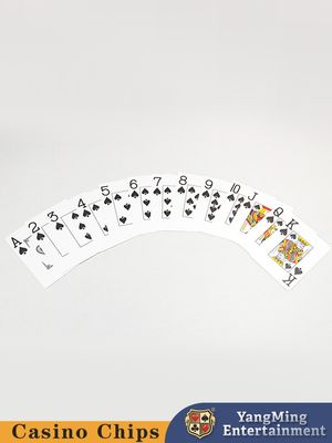 Matte Beschichtung für Texas Hold'Em Spiele, Anti-Fingerabdruck, Anti-Rutsch, Glattes Mischen, PVC-Material, Kunststoff, Großdruck, 280 Gramm, Schwarze Box Spielkarten.