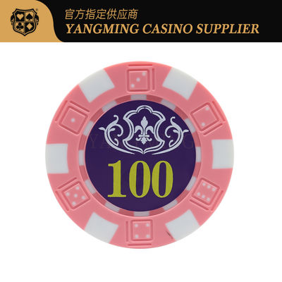 Großhandel Verkauf Imitation US ABS Würfel Chip Sets Baccarat Casino Gelegenheitsunterhaltung Poker Spiel Chip