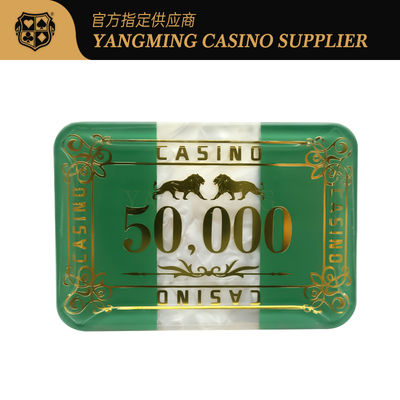760 Stück Acryl-Chips-Set Kristall-Plastik-Poker-Baccarat-Chips-Münzen