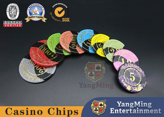 Casino Individuelle Private Hochtemperatur-Bronzefarbene Acryl Poker Club RFID Chips