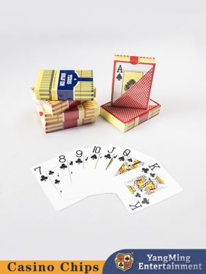 Wasserdichter PVC-Plastikspielkarten für Texas Hold sie Spiel-doppeltes mit Seiten versehen bereift