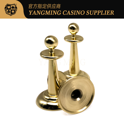 Casino-Roulette-Tischspiel Wetten Marker Elektroplattiert Gold Metall Eisen