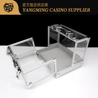 Ein professioneller Casino-Poker-Kassett mit 600 Chips und 6 Schubladen.