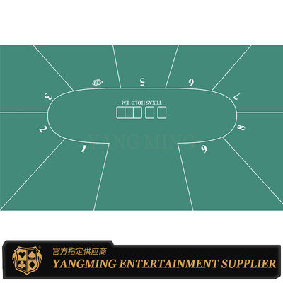 Fabrik Lieferung Tischdecke Texas Hold'Em 9 Spieler Wasserdichtes Spiel Tischdecke Design angepasst