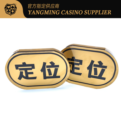 Professioneller heißer Verkauf Acryl Casino Spiel Zubehör Positionierungsplatte doppelseitig