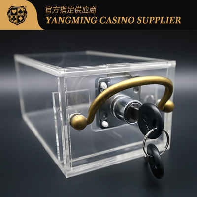 6 Paar volltransparente Acryl-Wegwerf-Casino-Kartenbox für Casinospiele