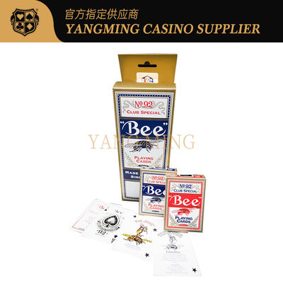 ursprüngliches Kasino-Spielkarte-Kundenbezogenheits-Logo Satz 310gsm Blackcore 92