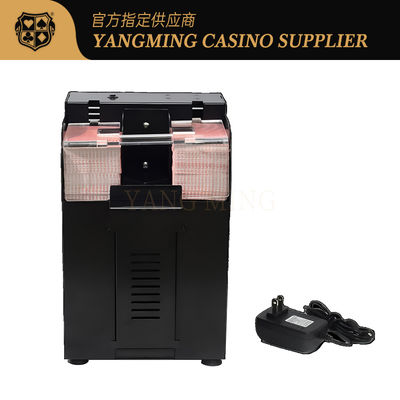 Vollautomatischer 8-Deck Texas Hold'Em Shuffler aus schwarzem Metall für Casino-Spiele