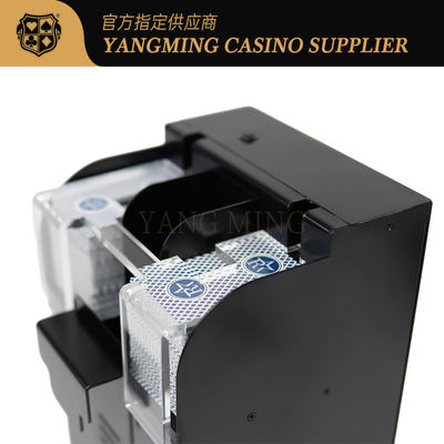 Professioneller vollautomatischer 8-Deck Texas Hold'Em Shuffler aus schwarzem Metall für Casino-Spiele