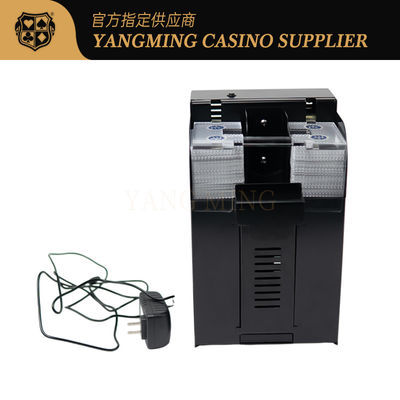 Internationaler vollautomatischer 8-Deck Texas Hold'Em Kartenmischer aus schwarzem Metall-Eisen für Casinospiele