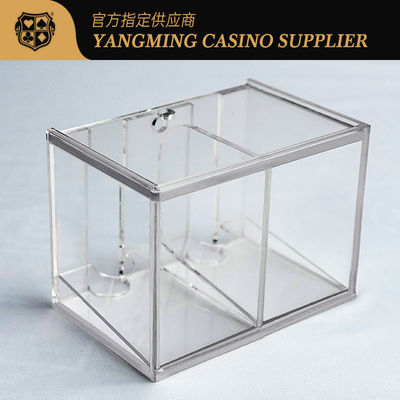 Transparente Plastikplattform-Karten-Händler-Halter-Fabrik verdickter Acryltropfen-Kasten der spielkarte-Fördermaschinen-8
