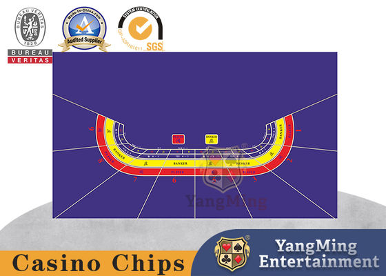 Purpur-professionelle wasserdichte Spiel-Tischdecke Texas Hold des Bakkarat-8-Player sie Dragon Tiger HD, der Plan druckt