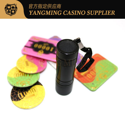 Portierbarer Mini-UVcode-Überprüfungs-Lampen-Kasino-HandSchürhaken Chip Coin