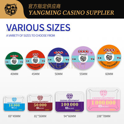 Individuell bedruckte Acryl Casino Pokerchips zu verkaufen
