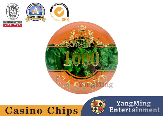 RFID UV- Clay Casino Poker Chip Set 760pcs drei - Schicht Acryl-Shell Pattern