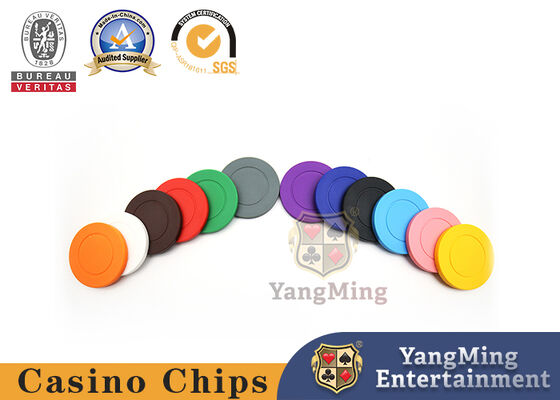 Roulette-engagierter Normallack-Plastikschürhaken Chips With Customized Print Logo