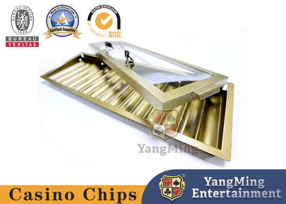 15 Reihen Metallmaterial und 600-800 Stück Chips Kapazität Chip Tray Halter für Casino Poker Tisch Chips Set Fall