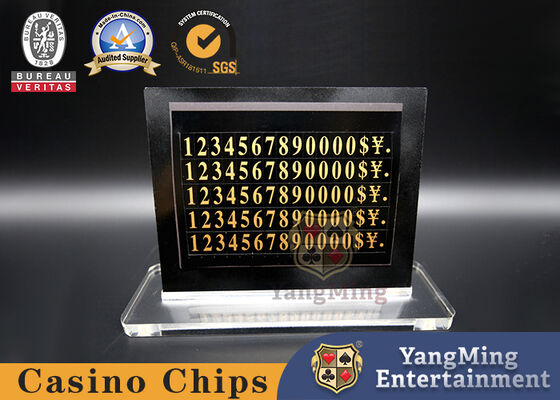 Casino Electronic Blackjack Min-Max Rate Niu Niu Tischschild Digitaler Grenzschild mit LED-Licht