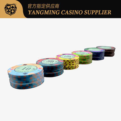 Vollständig anpassbare Keramik-Casino-Chips für professionelle Poker- und Spieleanwendungen