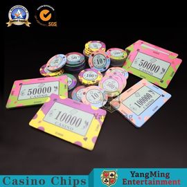 Entwurfs-Muster-Schürhaken-Gesellschaftsspiel-Chips Texas Poker Clay Ceramic Chipss kundengerechte