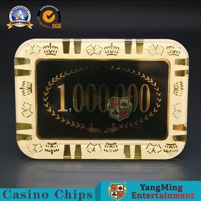Transparente Acryl-Crystal Casino Poker Chips Table-Zusätze