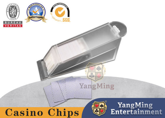 Factory Custom Acrylic Thick Frosted High-Foot Solitaire Kartenhändler Texas Hold'em 8 Decks von Standard geschlossenen Lizenzierung Shuffler Stiefel