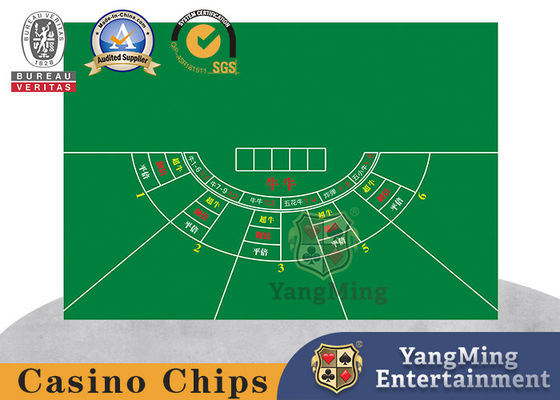 Maßgeschneiderte Niu Niu-Tischdecke für Casino, Poker-Tisch, Spieltisch, wasserdichte Tischdecke