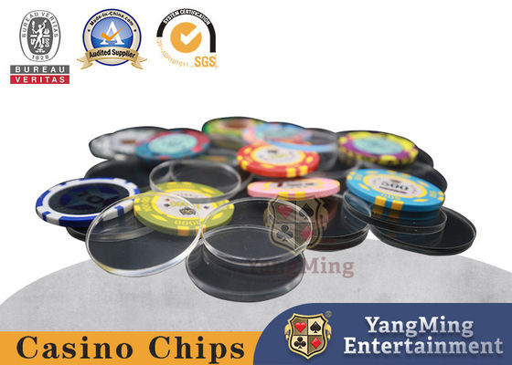 Völlig transparenter 40mm runder Schürhaken Chip Divider Spcaer Customizable