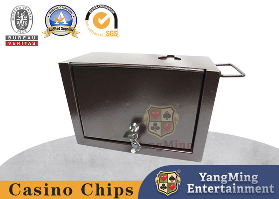 Full Metal Iron Custom Poker Unterhaltungs-Tisch-Zubehör Spitze Münze Münze Box