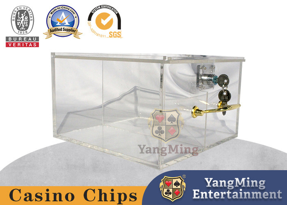 Verschließbares transparentes Acryl2 Gitter-Kasino Chip Tray Portable Customizable