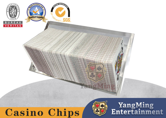 Volltransparente Acryl 8 Sets von Custom Triangle Spieltisch Tischplatte Wegwerfkartenhalter